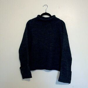Anthropologie Dark Gray Turtleneck Sweater